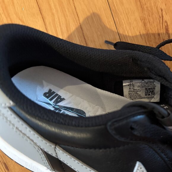 Jordan 1 Low OG Shadow Black CZ0790-003 Men Size 10 Excellent Condition w/Box - Picture 3 of 9